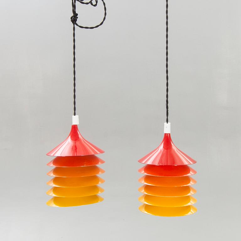 IKEA, lamps, a pair, "Duet" Ikea, 1970s.
