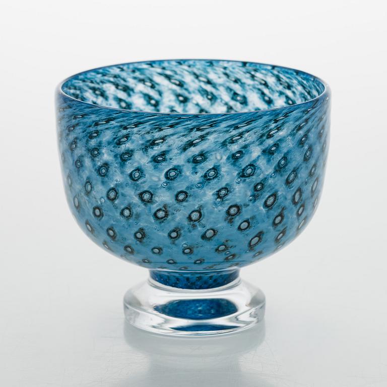 Bertil Vallien, a glass bowl, Boda, signed Boda B. Vallien 57537.