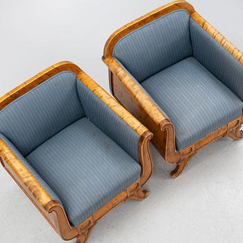 Fåtöljer, ett par, 1920-tal.