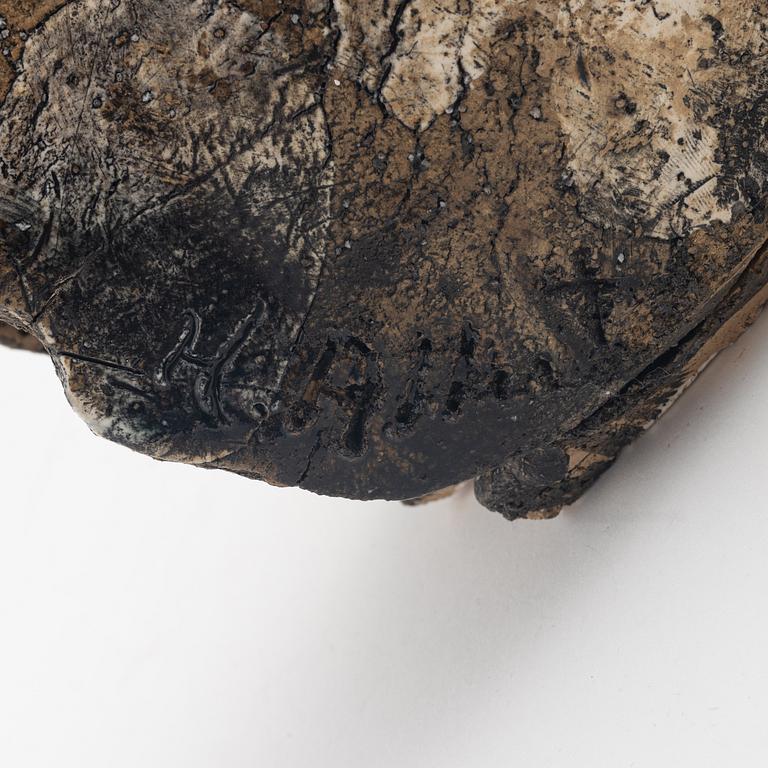 Henrik Allert, sculpture, stone ware, signed.