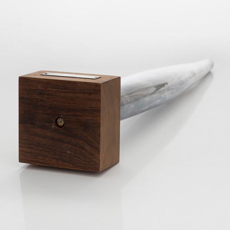 Tapio Wirkkala, a silver and rosewood vase, Kultakeskus, Hämeenlinna 1967.