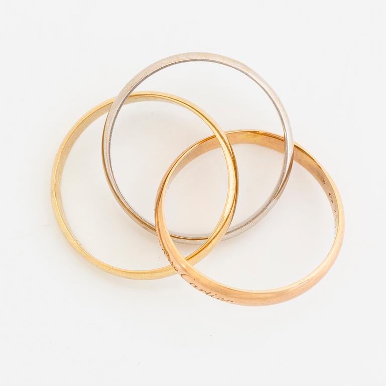 Cartier, 18K gold "Trinity" ring.