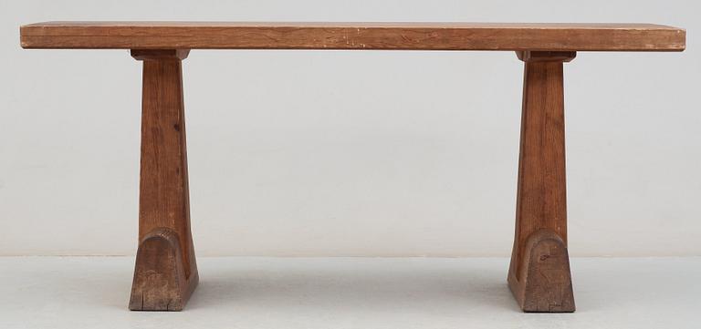 An Axel Einar Hjorth pine console/ library table 'Utö', Nordiska Kompaniet, 1930's.