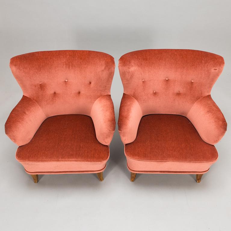 Ilmari Lappalainen, Fåtöljer, ett par, "Laila", Asko, Finland 1900-talets mitt.