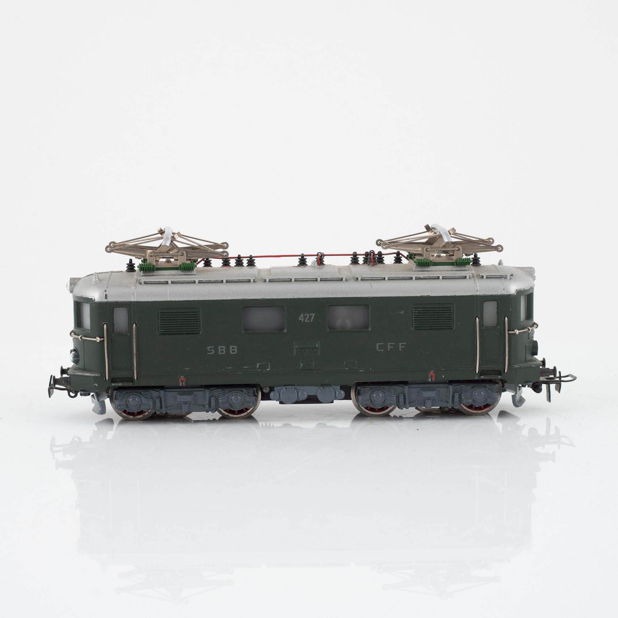 Märklin, ellok, modell RES 800, spår H0, 1950-tal.