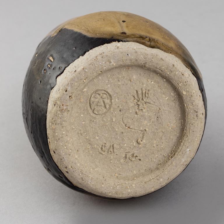 A stoneware vase from Gustavsberg Studio, signed.