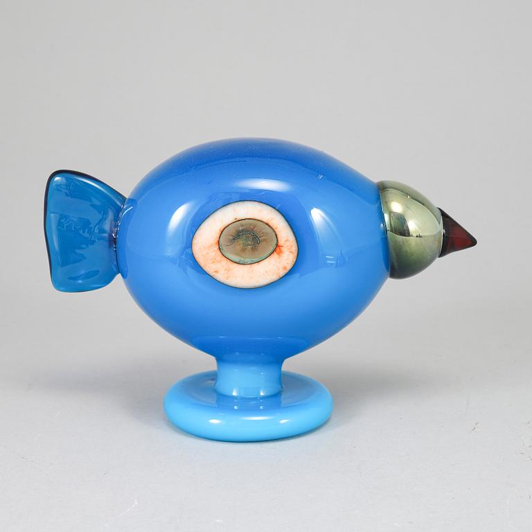 OIVA TOIKKA, glasfågel, Turkey Fowl (Turkinkana) signerad O. Toikka Nuutajärvi, 2005.