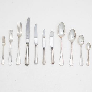 Cutlery set, 149 pieces, silver, “Svensk” pattern, including CG Hallberg, Stockholm 1939.