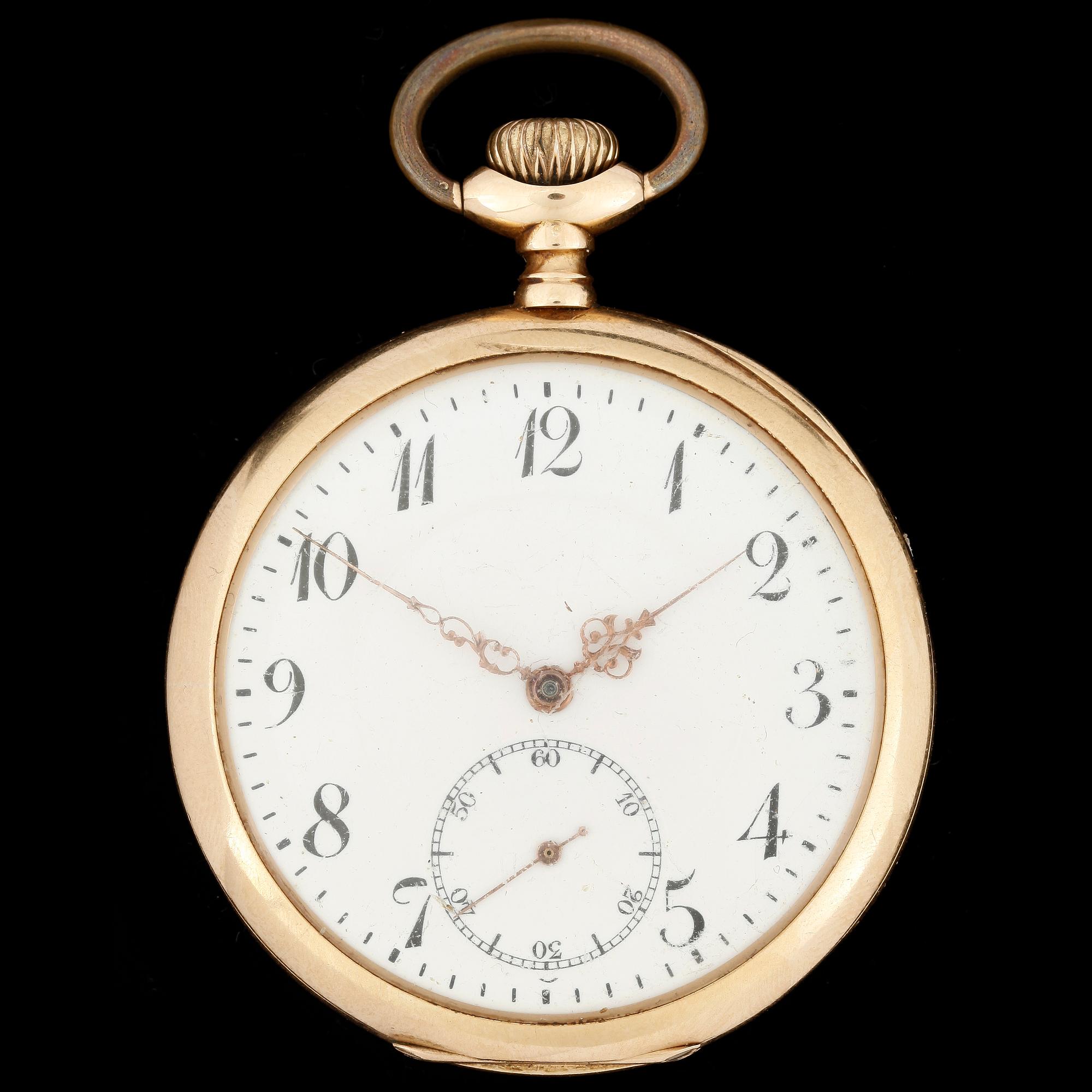 HERRFICKUR, guld 18k, tidigt 1900-tal. Vikt ca 91 gram.