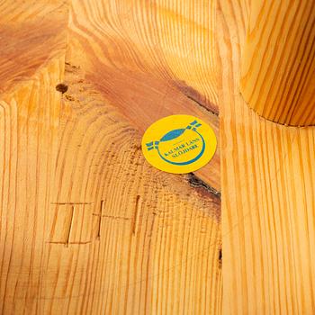 INGVAR HILDINGSSON, a pine stool signed IH.