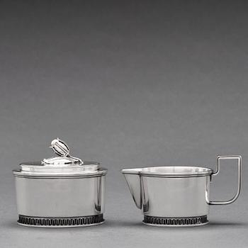 Carl Fredrik Carlman, a 3 pieces coffee service, Stockholm 1967.