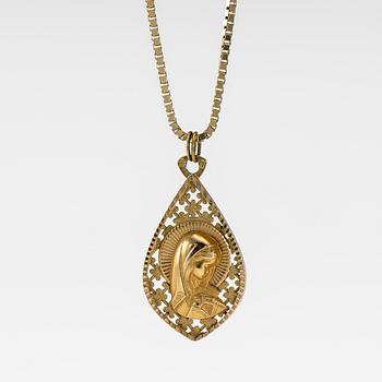 HALSSMYCKE, 14K guld. Vikt ca 11,8 g.