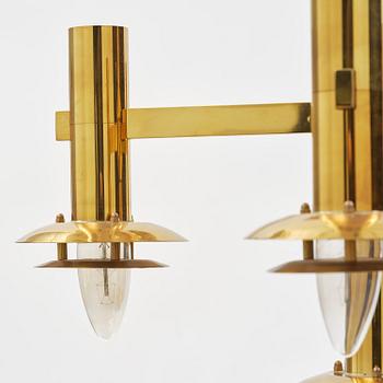 Holger Johansson, an imposing pair of ceiling lamps, Westal, Bankeryd, 1970s.