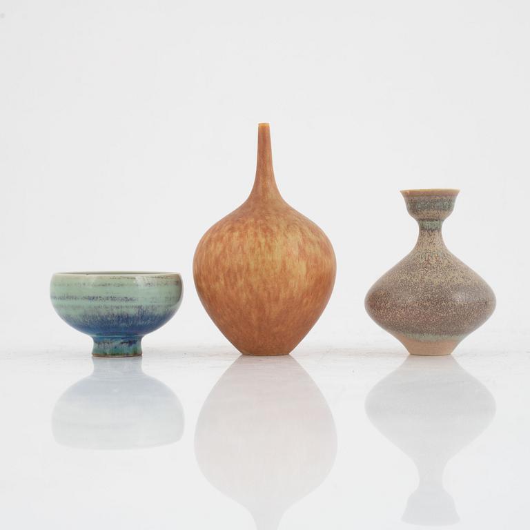 Miniatures, 6 pieces, stoneware, Gustavsberg Studio.