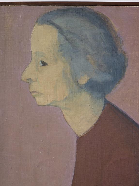 Vera Frisén, oil on relined canvas, signed.