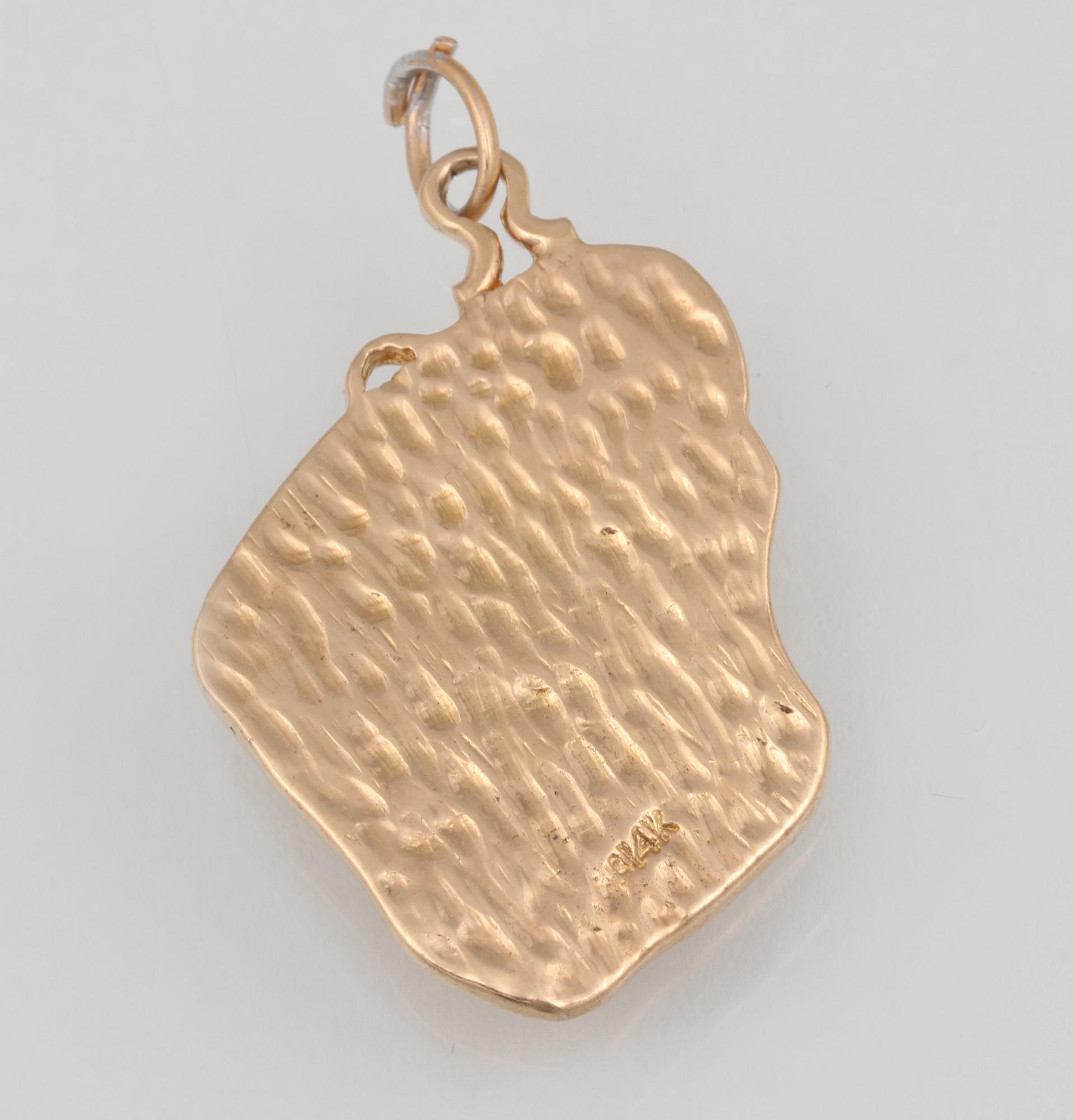 HÄNGE, 14K guld. Vikt 10,5 gram.