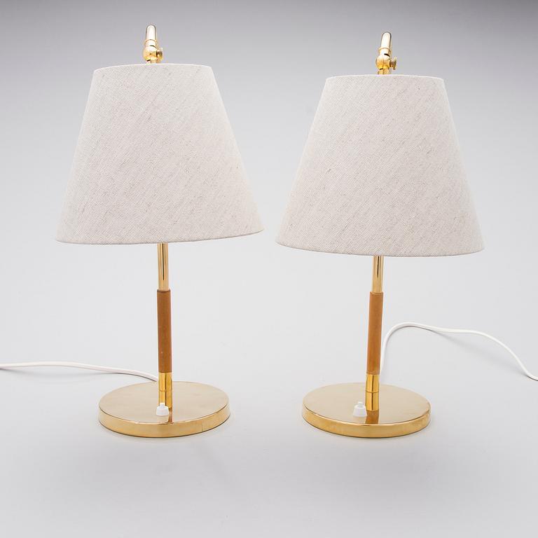 A pair of mid-20th century '9201' table lamps for Idman, Finland.