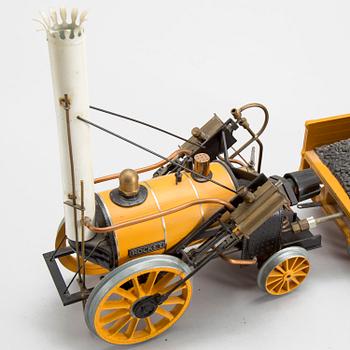 HORNBY, ånglok med tender, "Stephensons Rocket", 1900-talets senare del, spårvidd 3,5 tum.