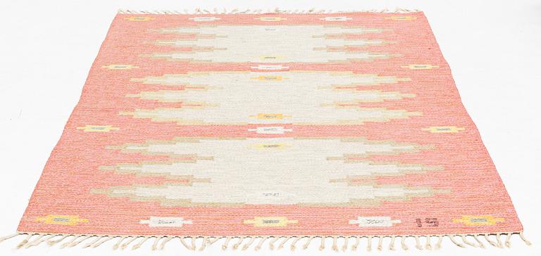 Ingegerd Silow, matta, rölakan, signerad IS, ca 235 x 162 cm.