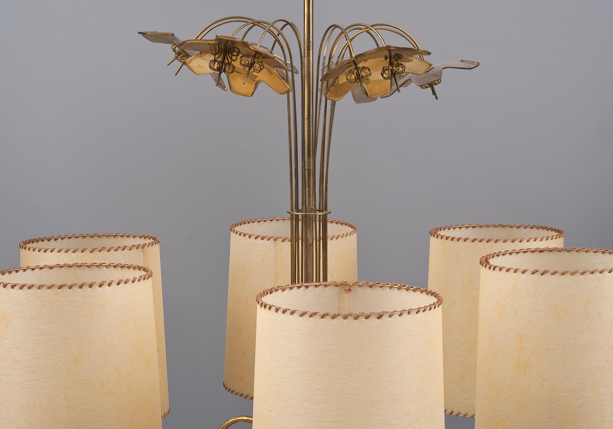 Paavo Tynell, A SIX-LIGHT CEILING LAMP.
