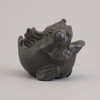A broze vase / sculpture from Just Andersen, Denmark, mid 20th century.