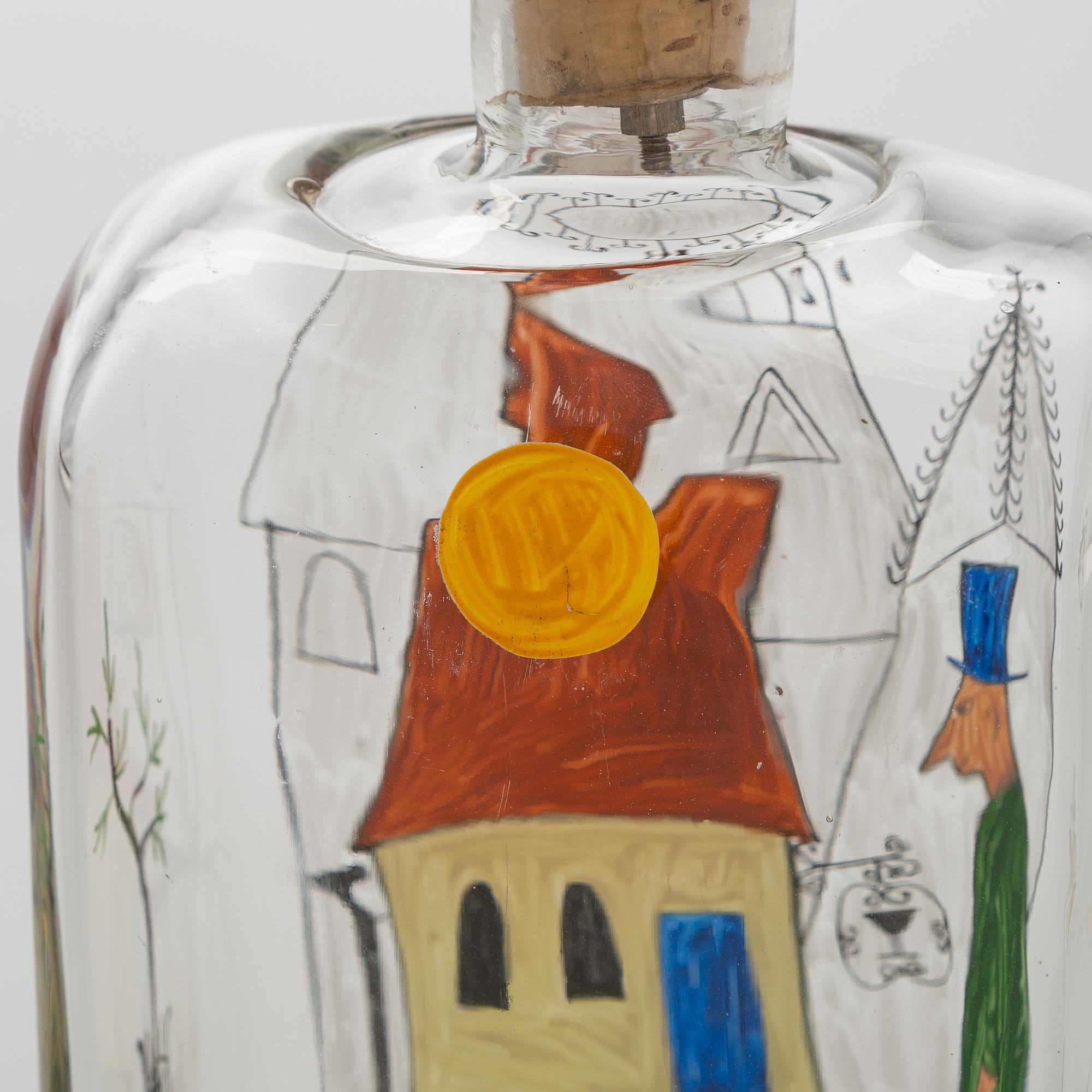 Tapio Wirkkala, A liquor bottle with ten shot glasses, Iittala 1948.