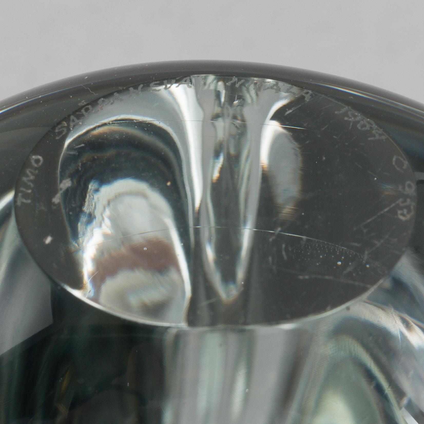 TIMO SARPANEVA, vas, glas, "Claritas", Iittala, Finland 1984.