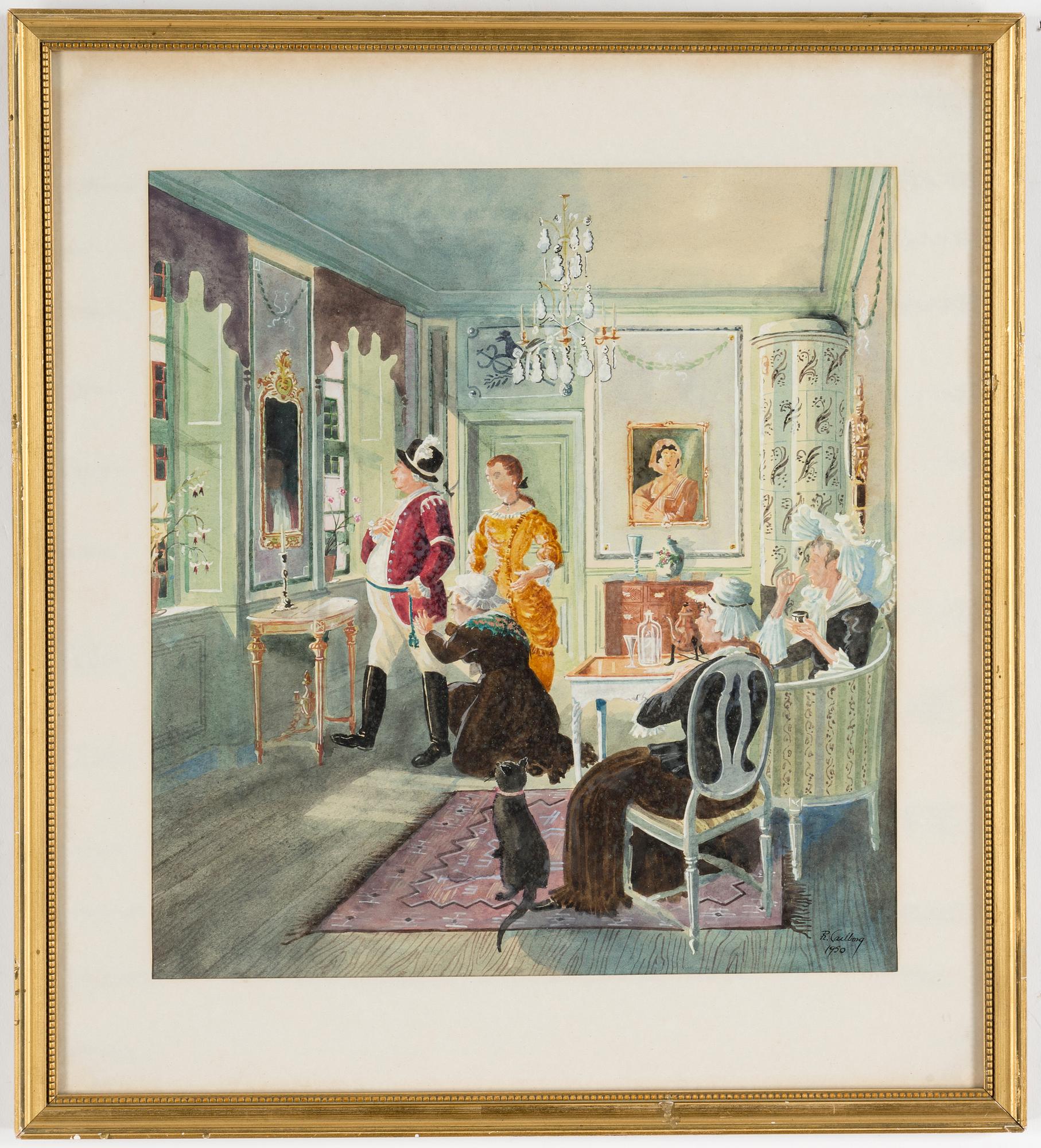 RUDOLF CARLBORG, Watercolour, signed R. Carlborg and dated 1950.