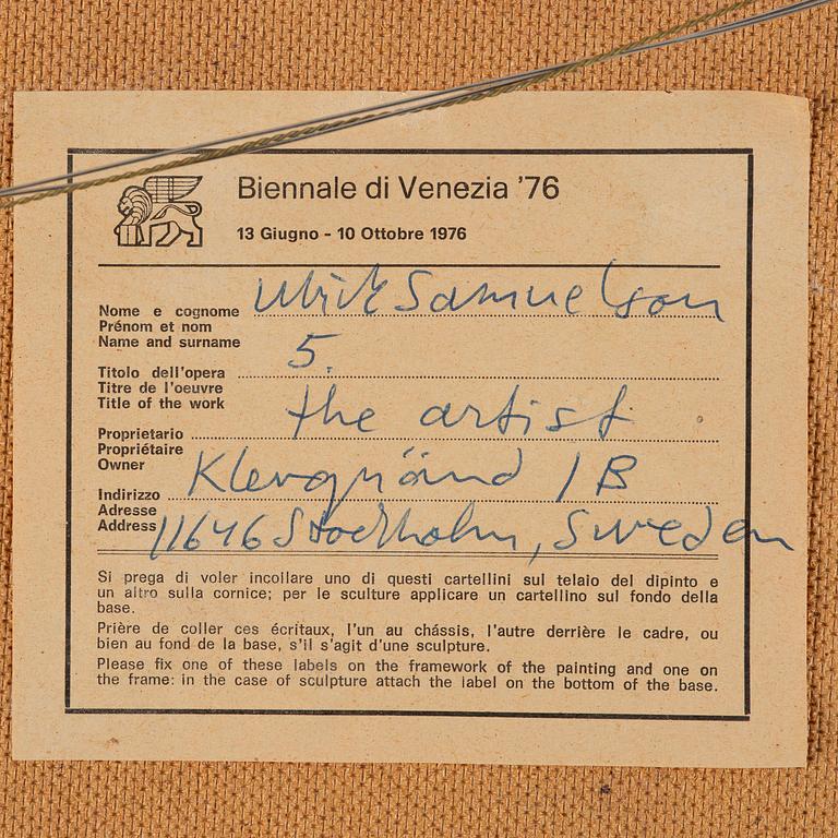 Ulrik Samuelson, ”del ur Totem, nr 5”.