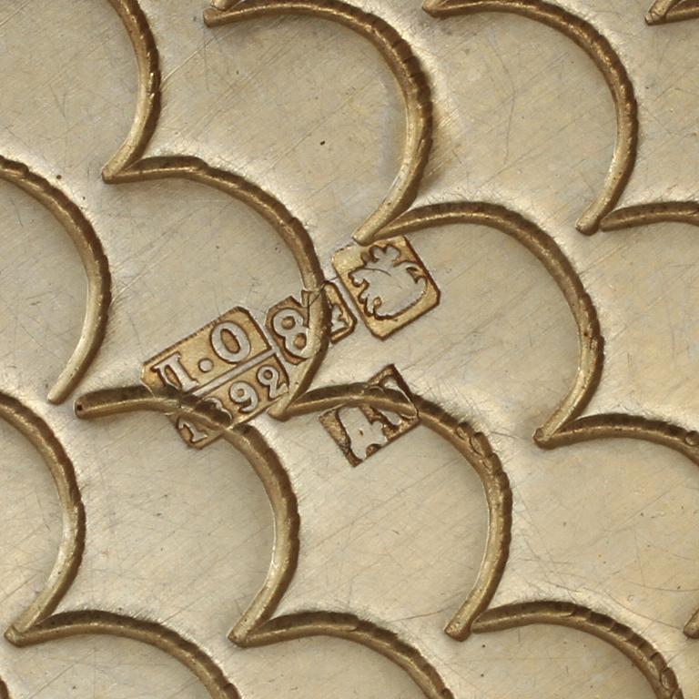 CIGARETTETUI, silver, Ryssland, sent 1800-tal. 127 g.
