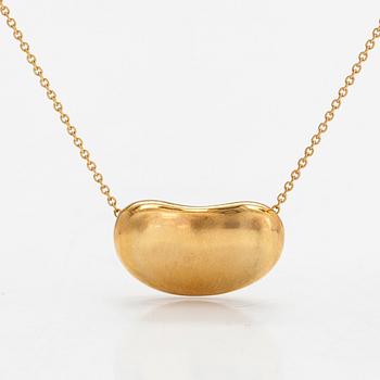 Tiffany & Co, Elsa Peretti, an 18K gold 'Bean' necklace.