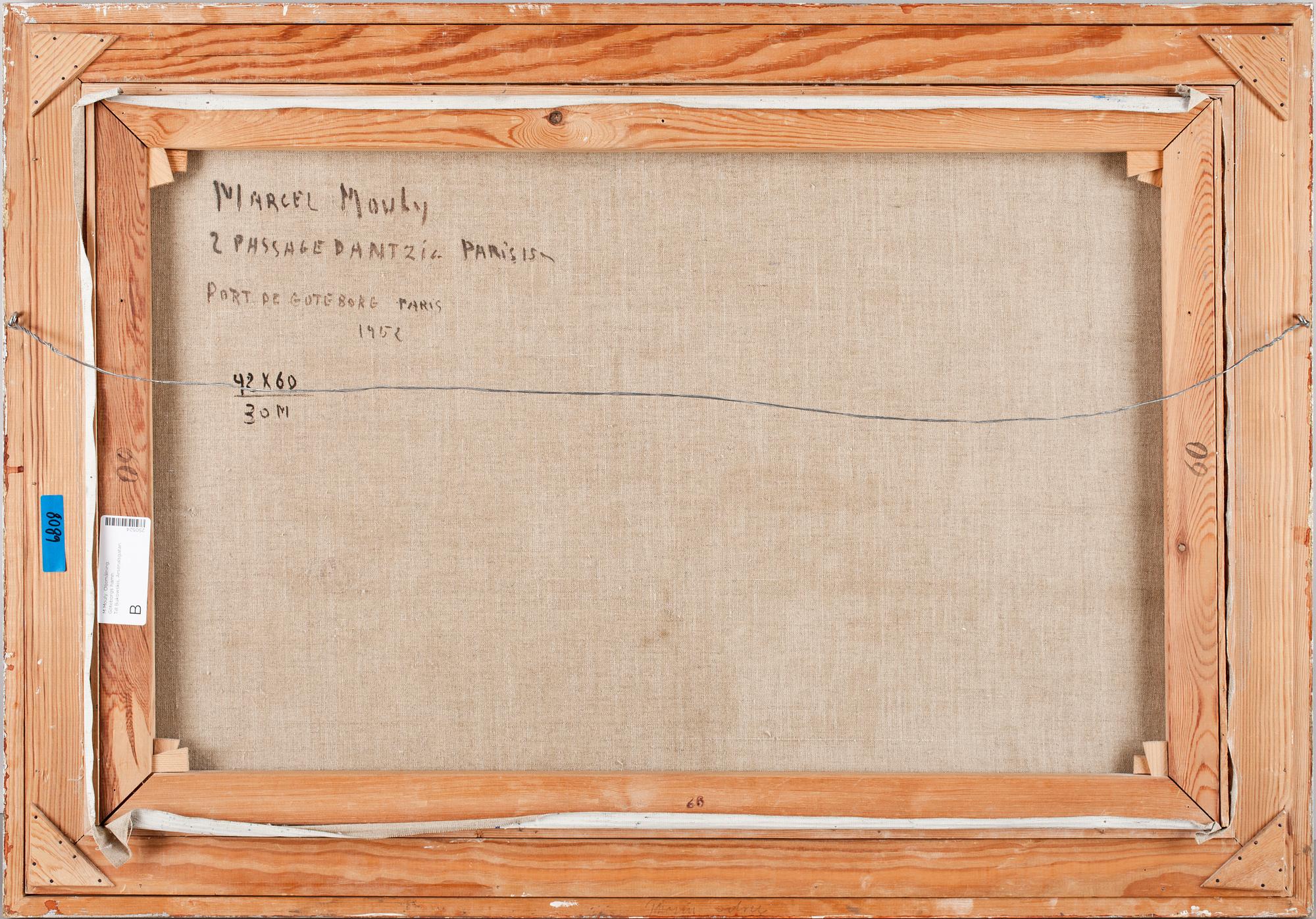 MARCEL MOULY, olja på duk. Sign och dat -52.