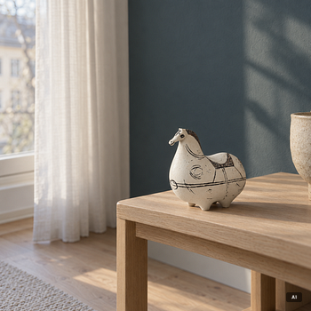 Stig Lindberg, A stoneware sculpture, “Springare”, signed Stig L, with the studio hand, Gustavsberg, 1950s.