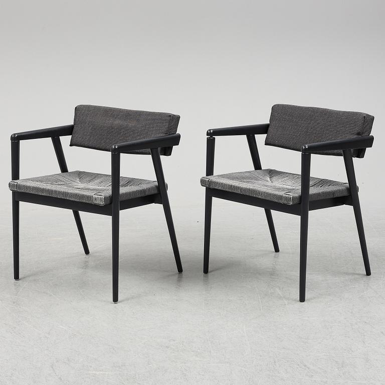 a pair of  Gio Ponti "Dormitio" armchairs, L'abbate, Italy. Designed in the 1950's.