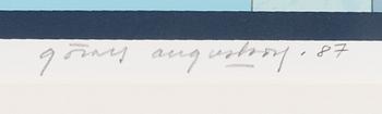 Göran Augustson, serigraph, signed and dated -87, numbered VIII/XXV.