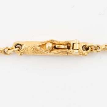 A Lapponia necklace, "Vårdagg", 18K gold with diamond.