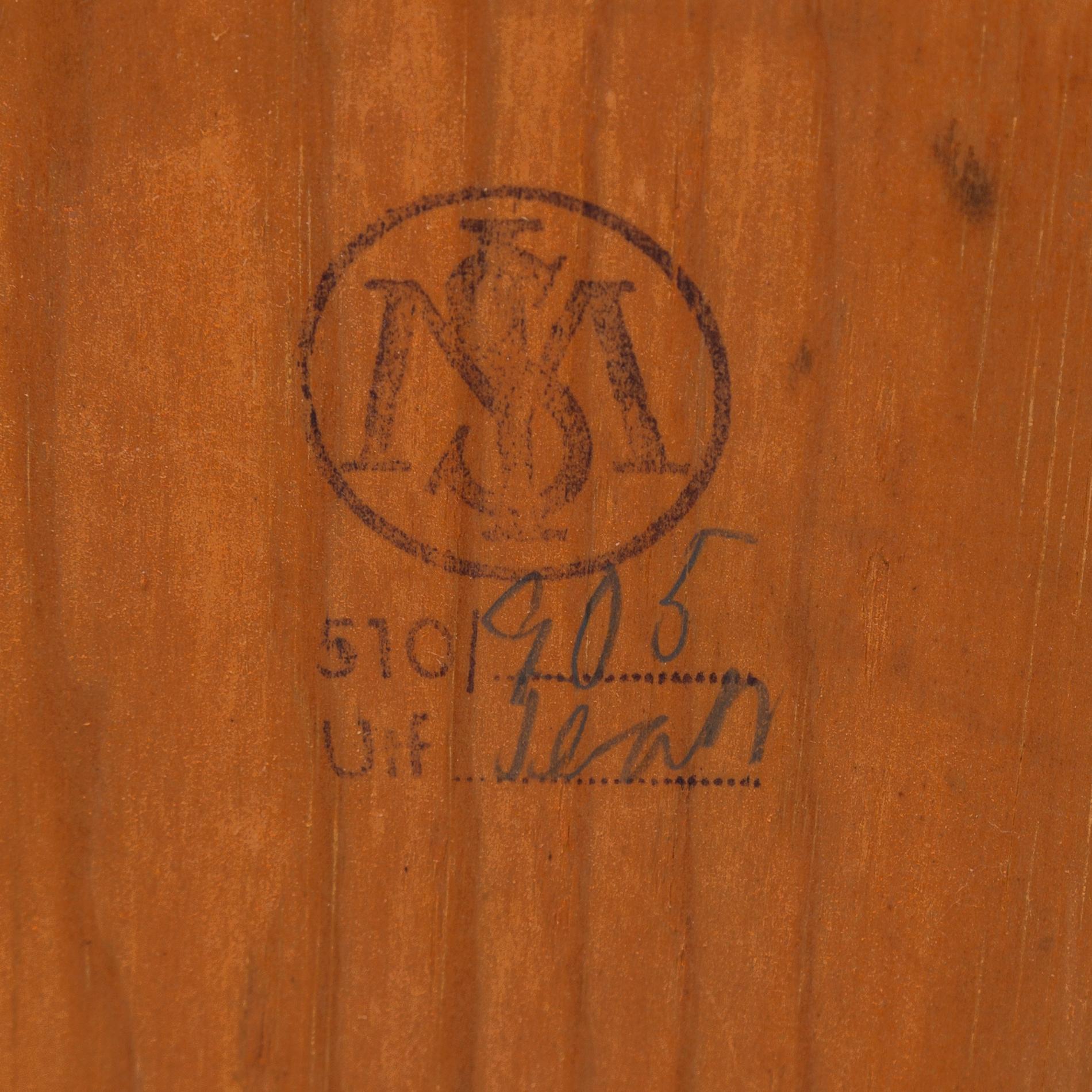 A Swedish book shelf, probably 1950s. Signed Bräntorps.