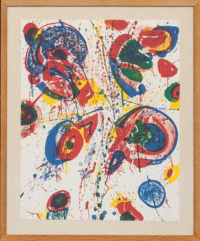 SAM FRANCIS, färglitografi.