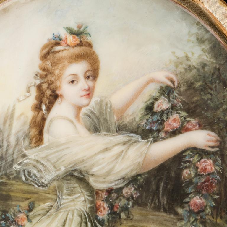 OKÄND KONSTNÄR, 1800-tal, bär signatur Roslin.