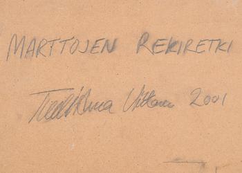 TUULI-ANNA VIITANEN, olja och tempera på skiva, a tergo signerad och daterad 2001.