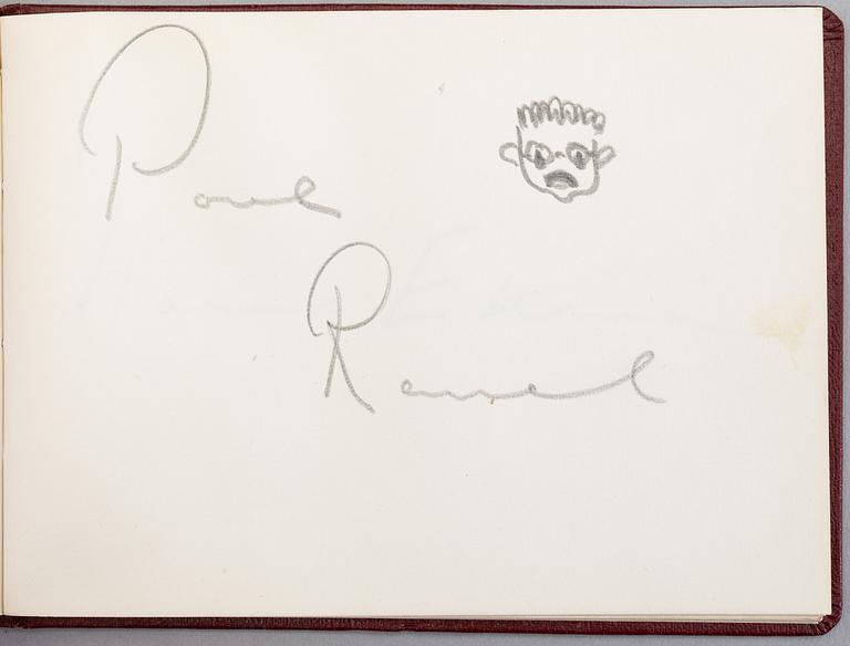 COLLECTION OF AUTOGRAPHS AND PHOTOS, including Swedish actors Bibbi Andersson, Povel Ramel and Sickan Carlsson.