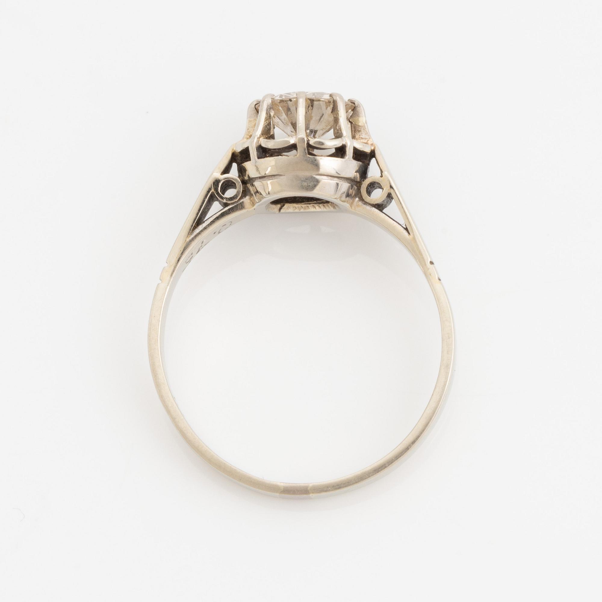 Brilliant cut diamond ring 0,75 ct.