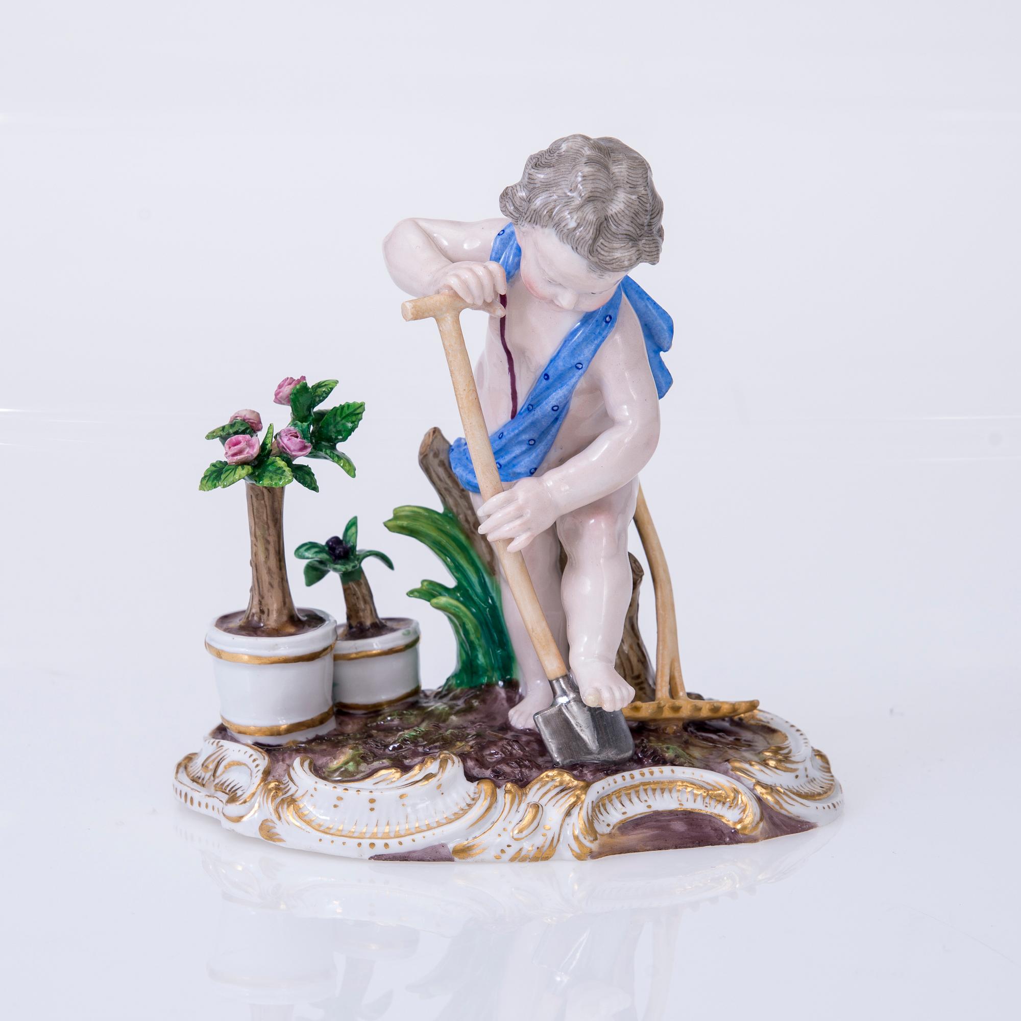 FIGURIN, porslin, Meissen, Tyskland, 1800-tal.