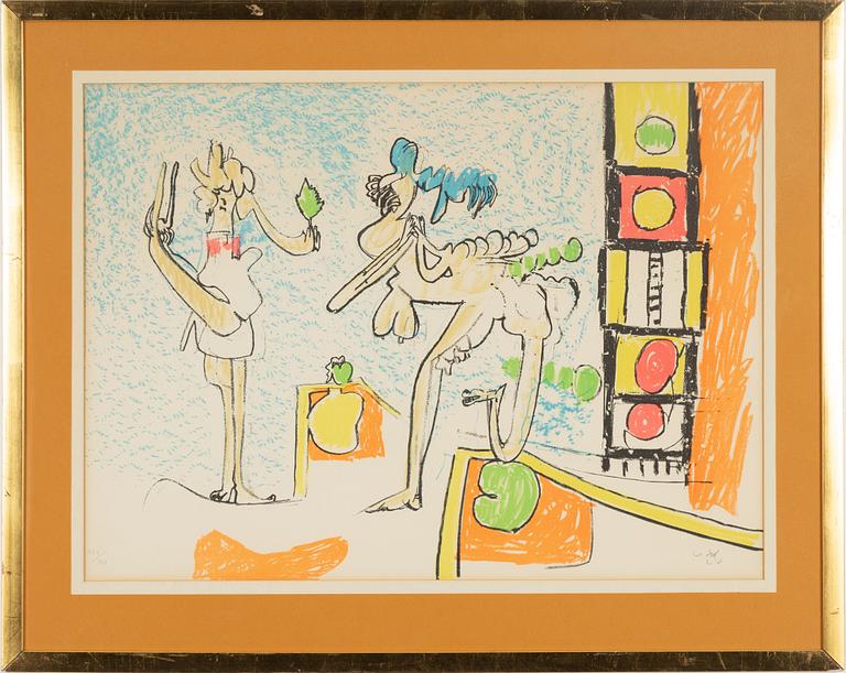 Roberto Matta, lithograph in colours, signed 117/300.