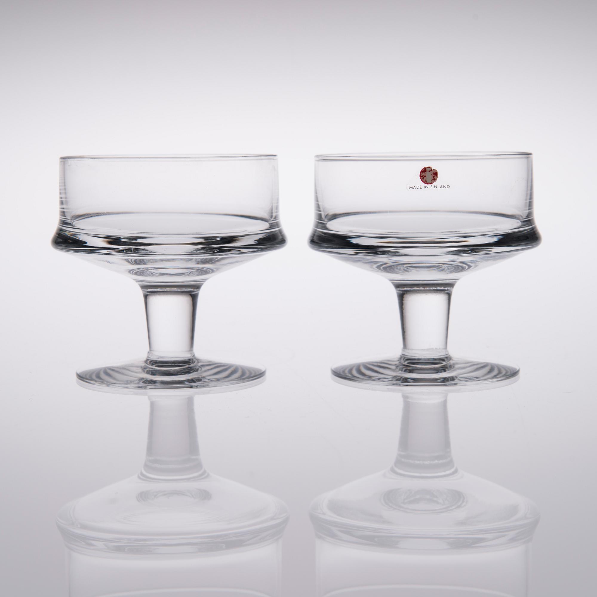 DESSERTSKÅLAR, 10 st, "Marski" Tapio Wirkkala, Iittala.