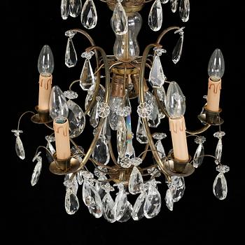 LJUSKRONA, rokokostil, 1900-talets första hälft. Höjd ca 60 cm. Höjd 80 cm.