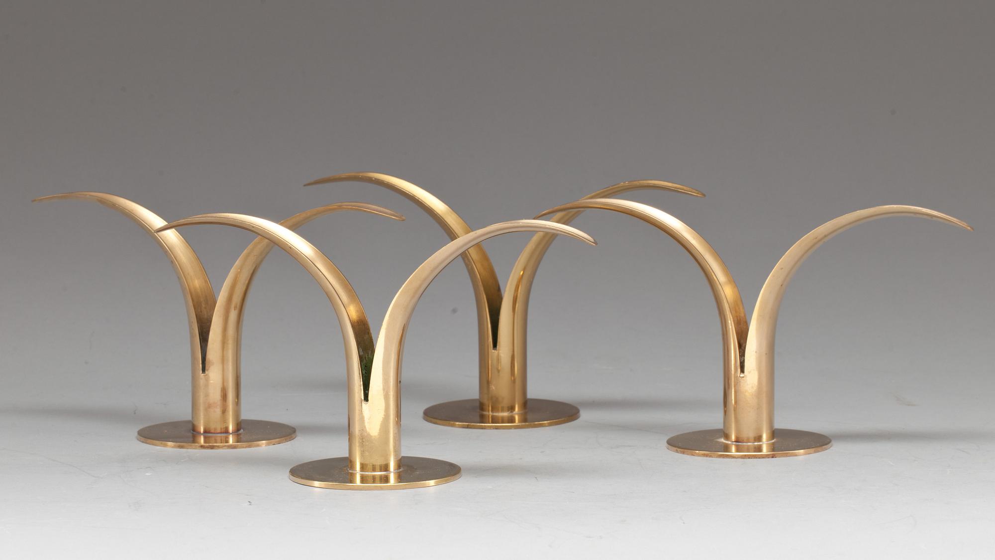 LJUSSTAKAR, 4 st, Ystad metall, Ivar Åhlenius Björk.