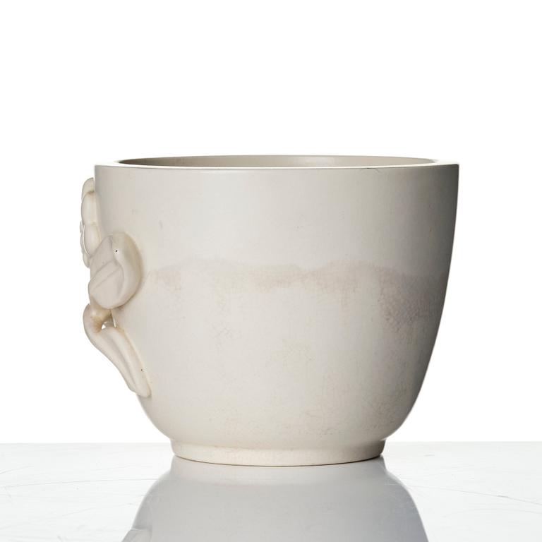 Wilhelm Kåge, a "Carrara" ceramic vase and bowl, Gustavsberg 1930s-40s.