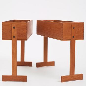 Hans-Agne Jakobsson, a pair of flower stands, cabinetmaker Bertil Johansson Markaryd, 1950-60s.