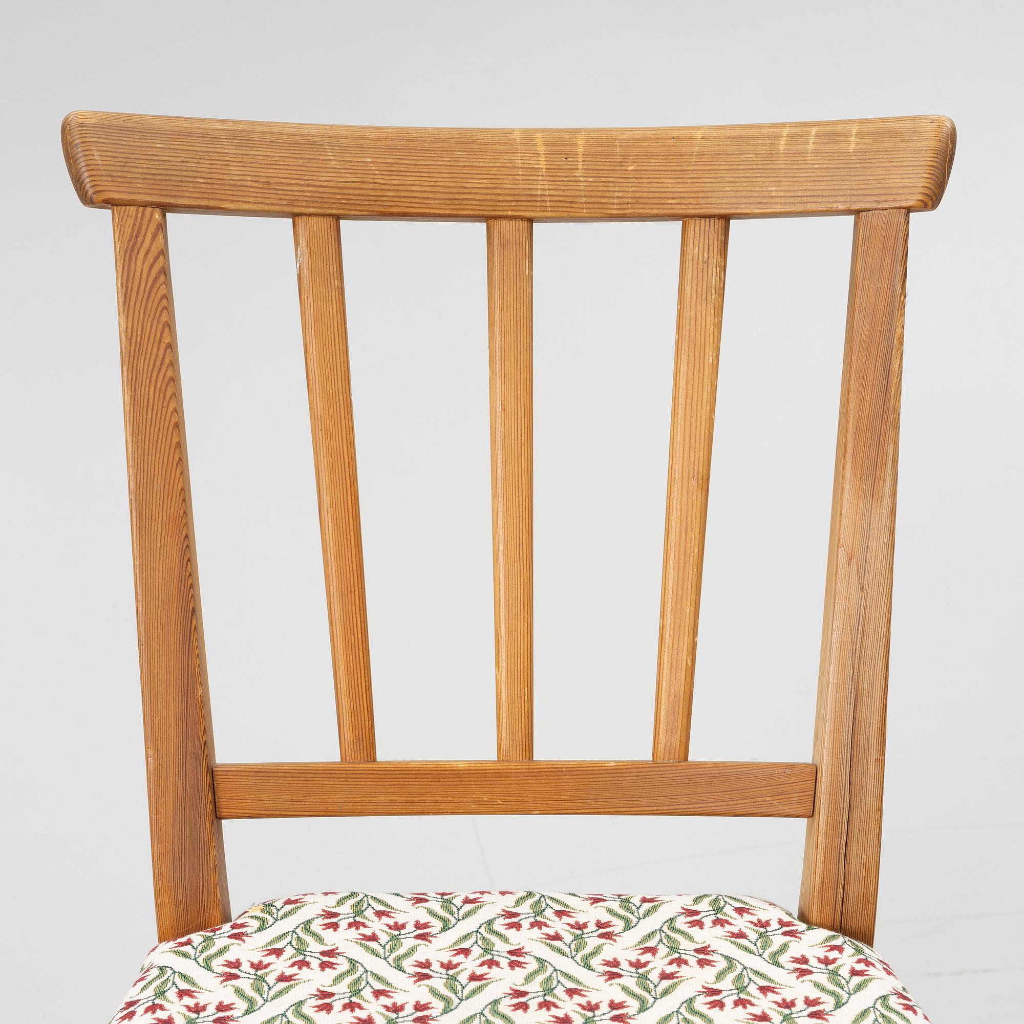 Carl Malmsten, four 'Visingsö' chairs, Karl Andersson & sons.